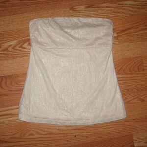 Express Strapless Top - Shimmery and lined M